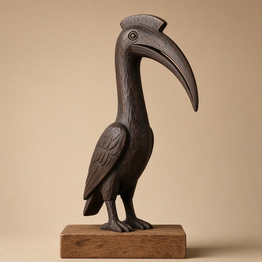 [TEST] Calao en bois sculpté